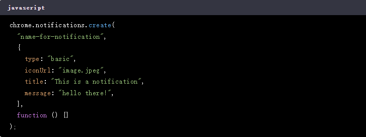 如何在Chrome扩展中创建通知