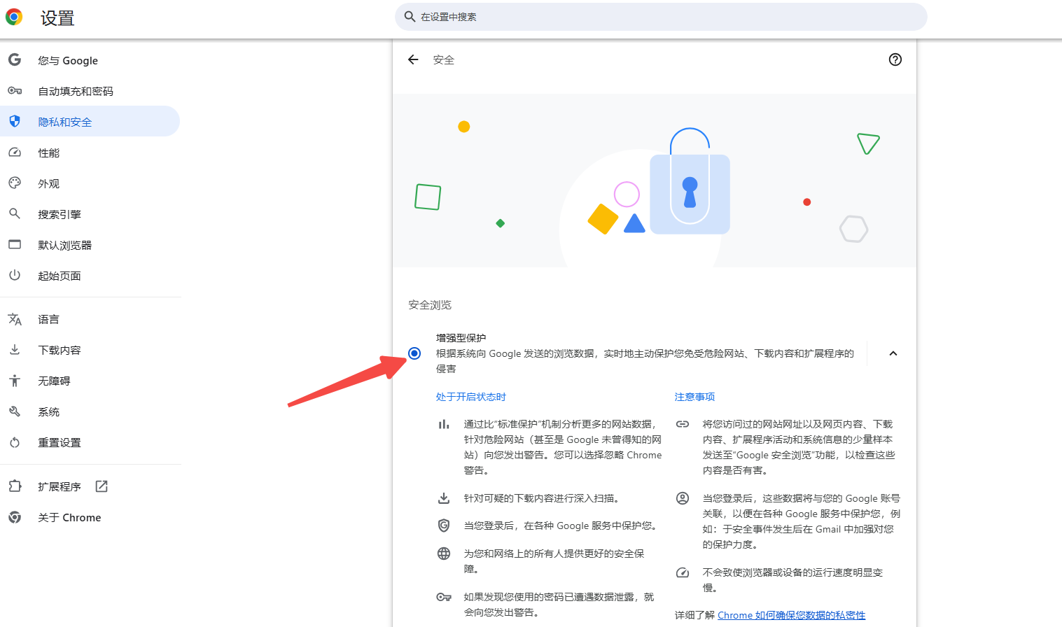 如何在Chrome中启用Safe