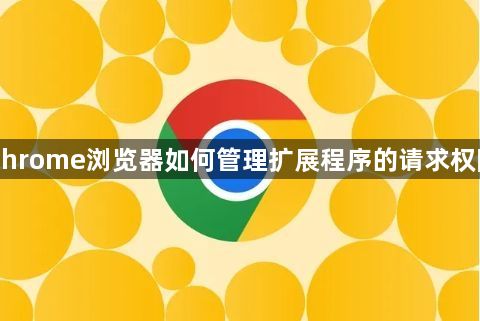 Chrome浏览器如何管理扩展程序的请求权限