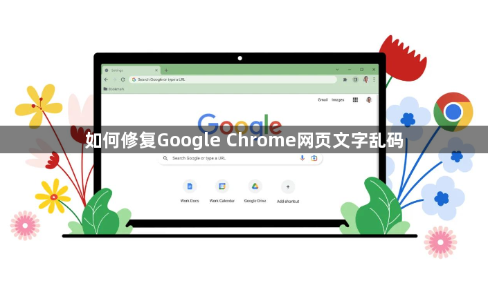 如何修复Google Chrome网页文字乱码1