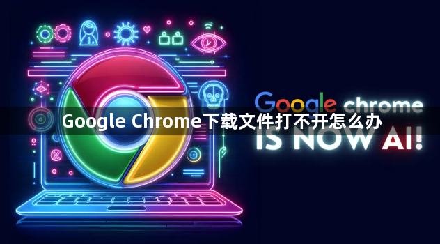 Google Chrome下载文件打不开怎么办1