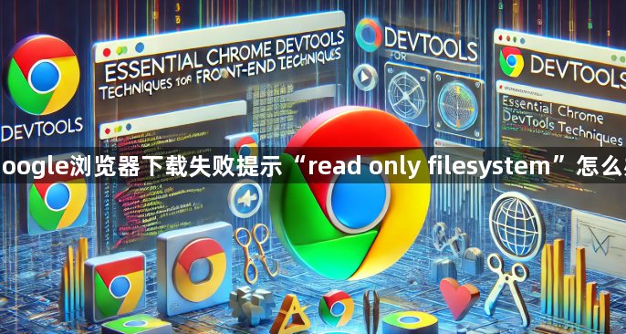 Google浏览器下载失败提示“read only filesystem”怎么办1