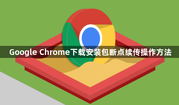 Google Chrome下载安装包断点续传操作方法1