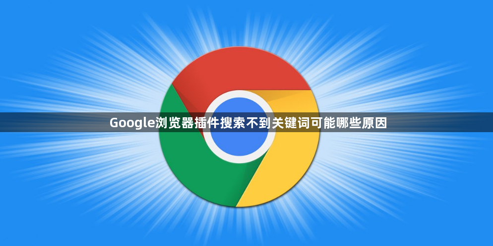 Google浏览器插件搜索不到关键词可能哪些原因1