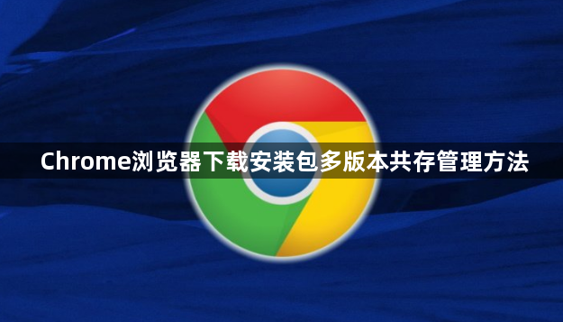 Chrome浏览器下载安装包多版本共存管理方法1