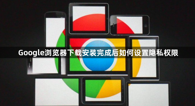 Google浏览器下载安装完成后如何设置隐私权限1