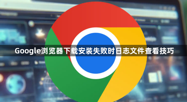 Google浏览器下载安装失败时日志文件查看技巧1