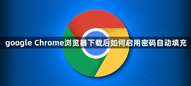 google Chrome浏览器下载后如何启用密码自动填充1