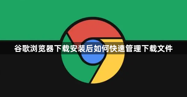 谷歌浏览器下载安装后如何快速管理下载文件1