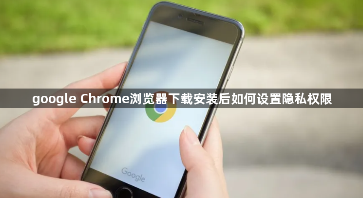 google Chrome浏览器下载安装后如何设置隐私权限1