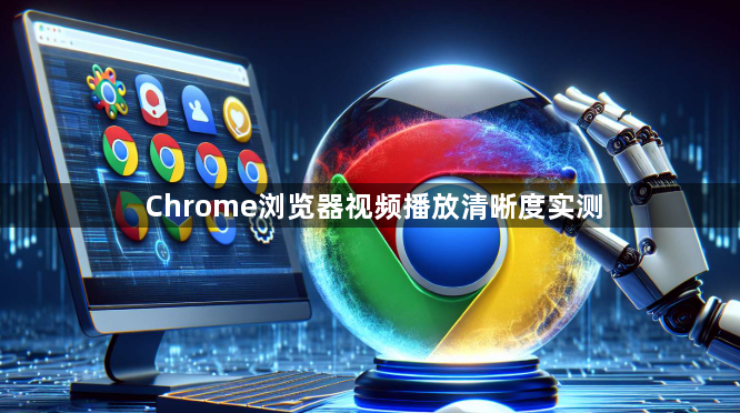 Chrome浏览器视频播放清晰度实测1