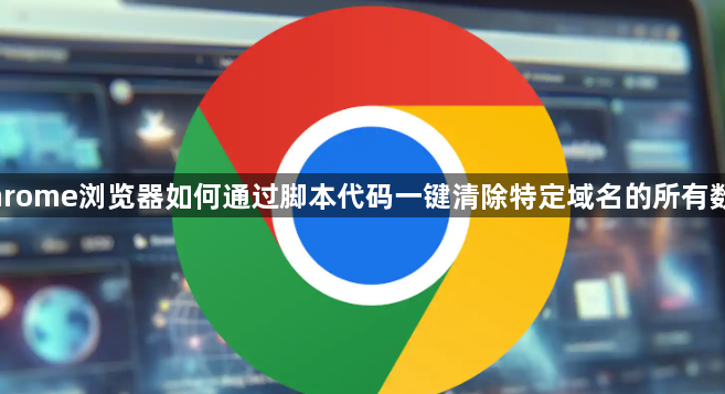 Chrome浏览器如何通过脚本代码一键清除特定域名的所有数据1