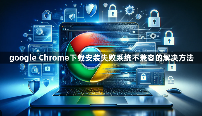 google Chrome下载安装失败系统不兼容的解决方法1