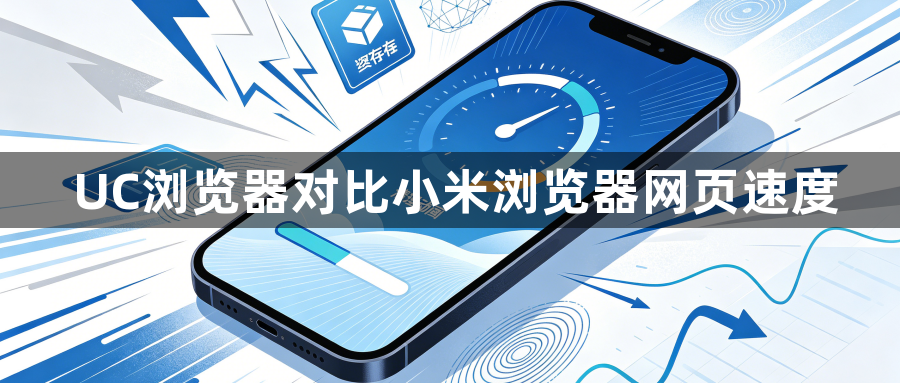 UC浏览器对比小米浏览器网页速度1