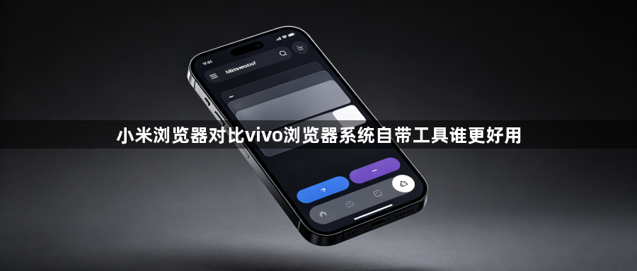 小米浏览器对比vivo浏览器系统自带工具谁更好用1