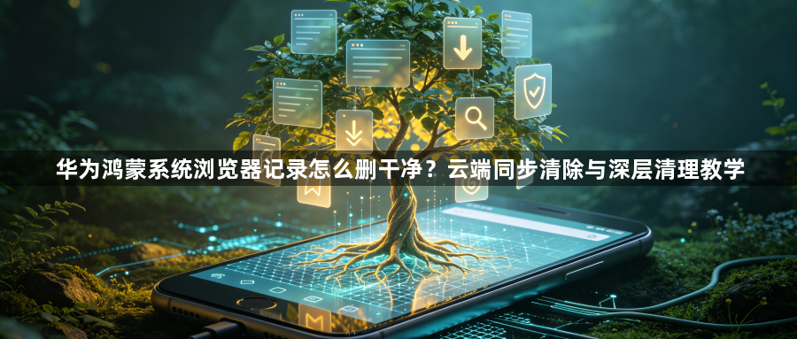 华为鸿蒙系统浏览器记录怎么删干净？云端同步清除与深层清理教学1
