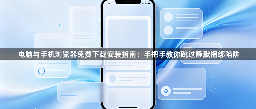 电脑与手机浏览器免费下载安装指南：手把手教你跳过静默捆绑陷阱1