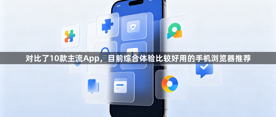 对比了10款主流App，目前综合体验比较好用的手机浏览器推荐1