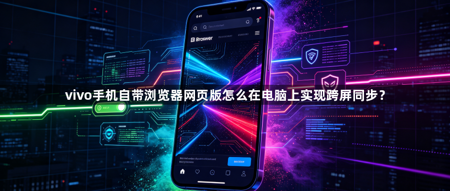 vivo手机自带浏览器网页版怎么在电脑上实现跨屏同步？1