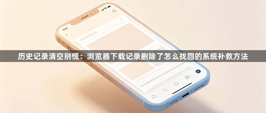 历史记录清空别慌:浏览器下载记录删除了怎么找回的系统补救方法1