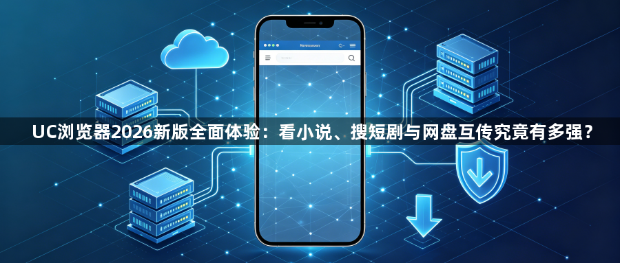 UC浏览器2026新版全面体验:看小说、搜短剧与网盘互传究竟有多强?1