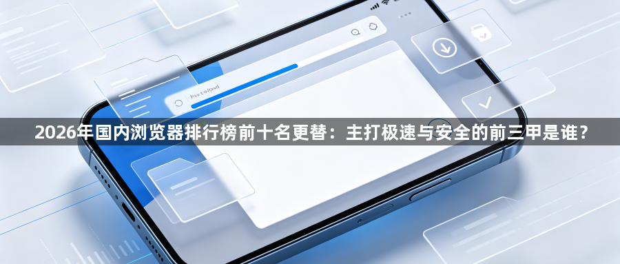 2026年国内浏览器排行榜前十名更替：主打极速与安全的前三甲是谁？1