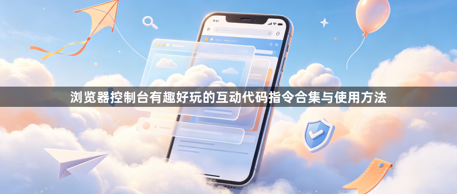 浏览器控制台有趣好玩的互动代码指令合集与使用方法1