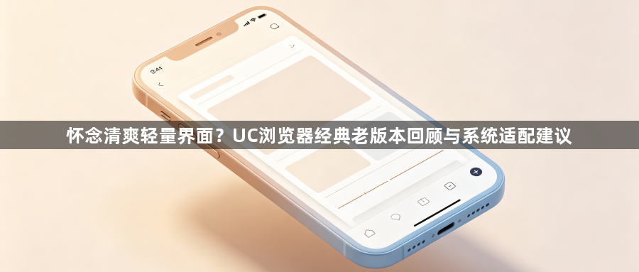 怀念清爽轻量界面？UC浏览器经典老版本回顾与系统适配建议1
