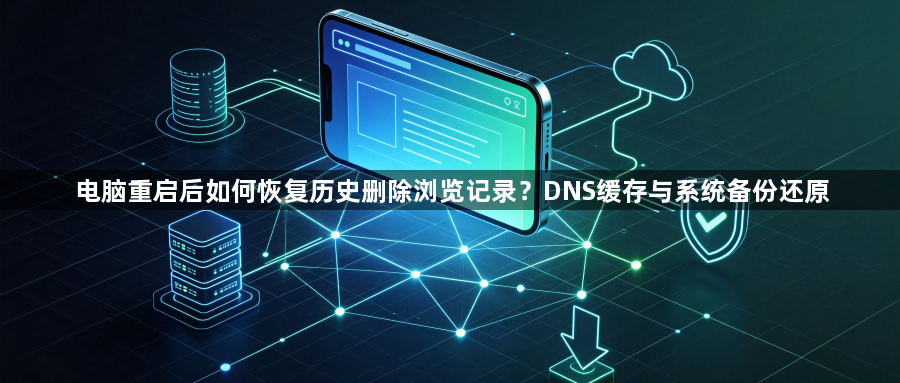 电脑重启后如何恢复历史删除浏览记录？DNS缓存与系统备份还原1