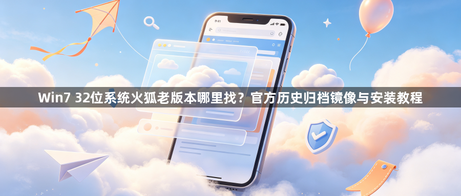 Win7 32位系统火狐老版本哪里找？官方历史归档镜像与安装教程1