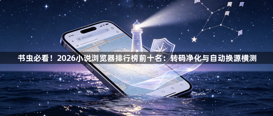 书虫必看！2026小说浏览器排行榜前十名：转码净化与自动换源横测1