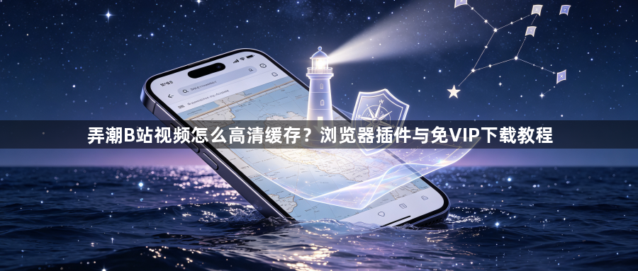 弄潮B站视频怎么高清缓存？浏览器插件与免VIP下载教程1