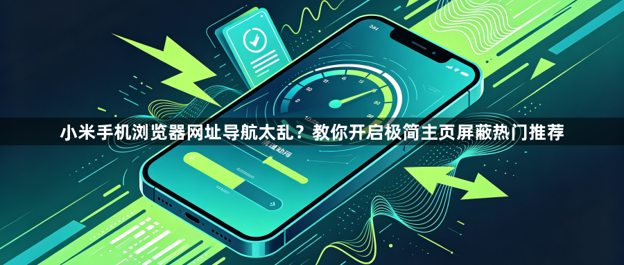 小米手机浏览器网址导航太乱？教你开启极简主页屏蔽热门推荐1