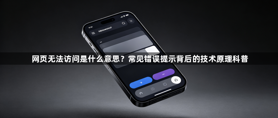 网页无法访问是什么意思？常见错误提示背后的技术原理科普1