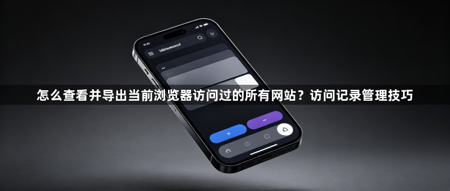 怎么查看并导出当前浏览器访问过的所有网站？访问记录管理技巧1