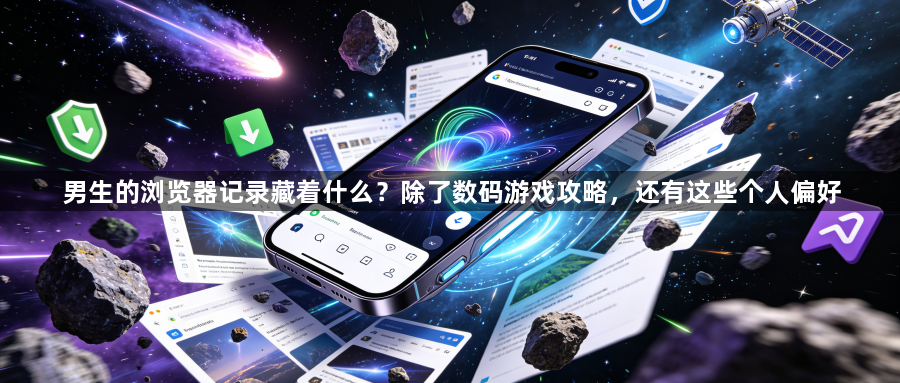 男生的浏览器记录藏着什么？除了数码游戏攻略，还有这些个人偏好1