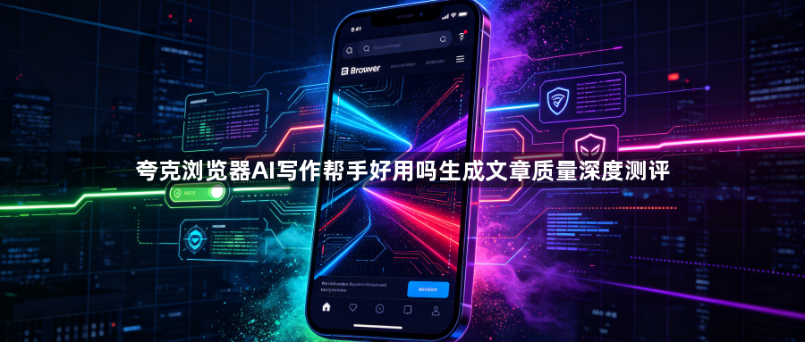 夸克浏览器AI写作帮手好用吗生成文章质量深度测评1