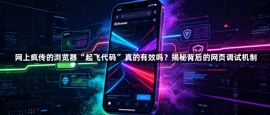 网上疯传的浏览器“起飞代码”真的有效吗？揭秘背后的网页调试机制1